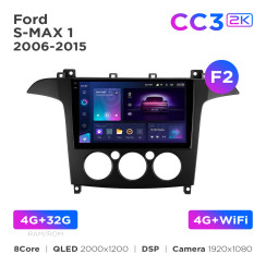 Radio samochodowe Teyes CC3 2k 4+32 Gb Ford S-MAX 1 2006-2015 (F2) 9"