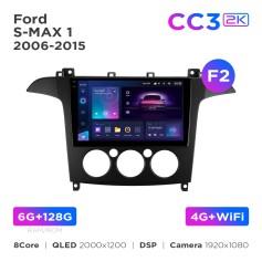 Radio samochodowe Teyes CC3 2k 6+128 Gb Ford S-MAX 1 2006-2015 (F2) 9"