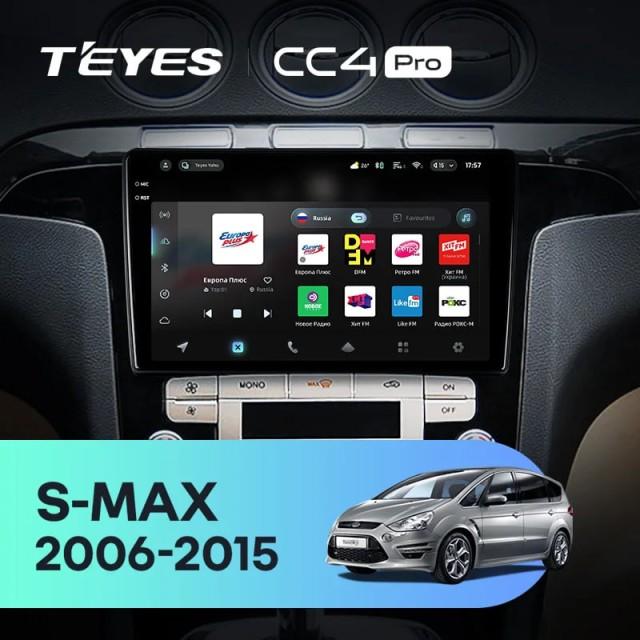 Radio samochodowe Teyes CC4 Pro 2k 8+128 Gb Ford S-MAX 1 2006-2015 (F2) 9"