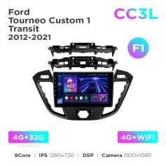 Radio samochodowe do Ford Tourneo Custom 1 / Transit 2012-2021 (F1) Teyes CC3L 4+32 Gb 9"