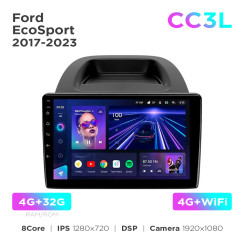 Radio samochodowe do Ford EcoSport 2017-2023 Teyes CC3L 4+32 Gb 10"