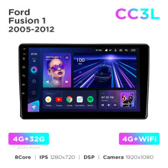 Radio samochodowe do Ford Fusion 1 2005-2012 Teyes CC3L 4+32 Gb 9"