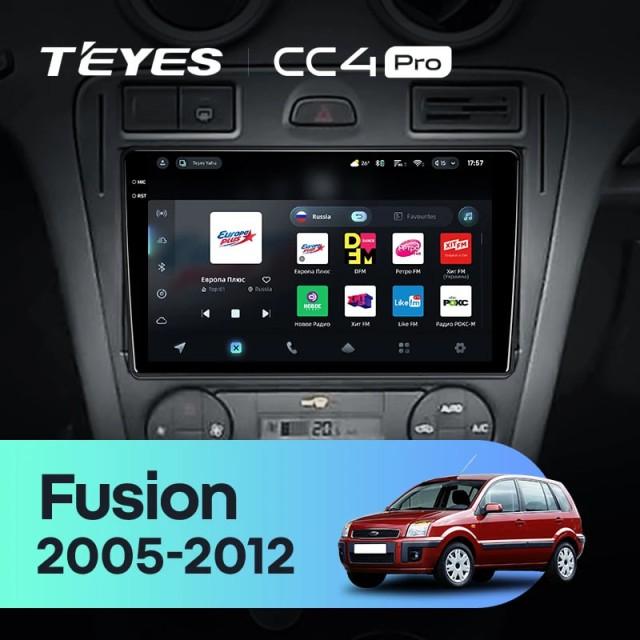 Radio samochodowe Teyes CC4 Pro 2k 8+128 Gb Ford Fusion 1 2005-2012 9"