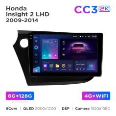 Radio samochodowe Teyes CC3 2k 6+128 Gb Honda Insight 2 LHD 2009-2014 9