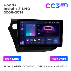 Radio samochodowe Teyes CC3 2k 6+128 Gb Honda Insight 2 LHD 2009-2014 9