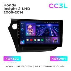 Radio samochodowe do Honda Insight 2 LHD 2009-2014 Teyes CC3L 4+32 Gb 9"