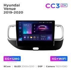 Radio samochodowe Teyes CC3 2k 6+128 Gb Hyundai Venue 2019-2020 10