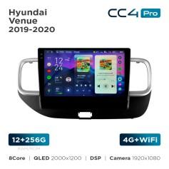 Radio samochodowe Teyes CC4 Pro 2k 12+256 Gb Hyundai Venue 2019-2020 10"