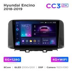 Radio samochodowe Teyes CC3 2k 6+128 Gb Hyundai Encino 2018-2019 10"