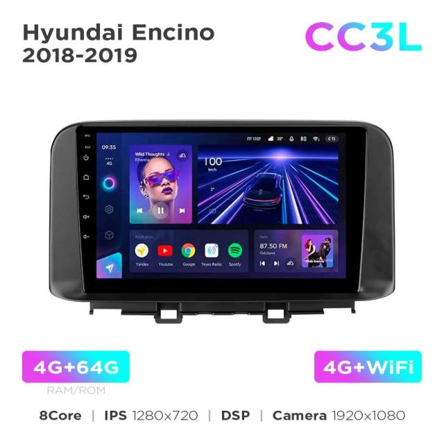 Radio samochodowe Teyes CC3L 4+64 Gb Hyundai Encino 2018-2019 10"