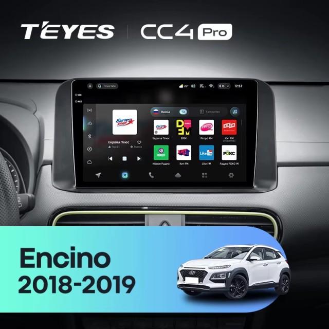 Radio samochodowe Teyes CC4 Pro 2k 8+128 Gb Hyundai Encino 2018-2019 10"