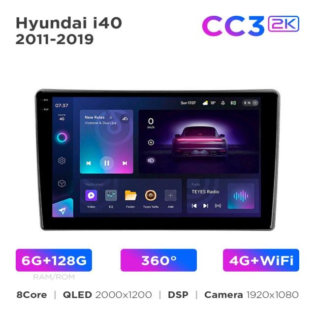 Radio samochodowe Teyes CC3 2k 6+128 Gb 360° Hyundai i40 2011-2019 9