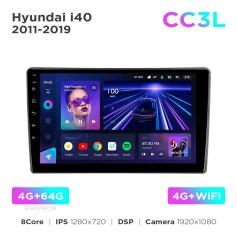 Radio samochodowe Teyes CC3L 4+64 Gb Hyundai i40 2011-2019 9"
