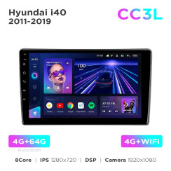 Radio samochodowe Teyes CC3L 4+64 Gb Hyundai i40 2011-2019 9"
