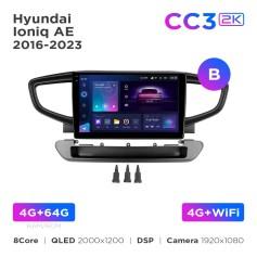Radio samochodowe Teyes CC3 2k 4+64 Gb Hyundai Ioniq AE 2016-2023 (B) 9