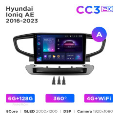 Radio samochodowe Teyes CC3 2k 6+128 Gb 360° Hyundai Ioniq AE 2016-2023 (A) 9