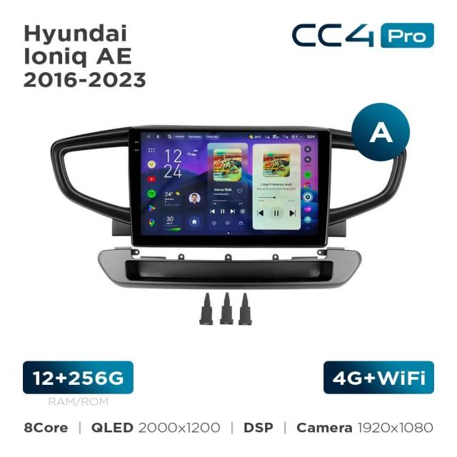 Radio samochodowe Teyes CC4 Pro 2k 12+256 Gb Hyundai Ioniq AE 2016-2023 (A) 9"