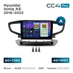 Radio samochodowe Teyes CC4 Pro 2k 8+128 Gb Hyundai Ioniq AE 2016-2023 (A) 9"