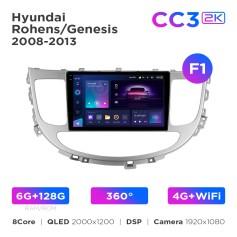 Radio samochodowe Teyes CC3 2k 6+128 Gb 360° Hyundai Rohens / Genesis 2008-2013 (F1) 9