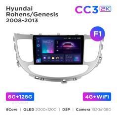 Radio samochodowe Teyes CC3 2k 6+128 Gb Hyundai Rohens / Genesis 2008-2013 (F1) 9"