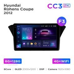Radio samochodowe Teyes CC3 2k 6+128 Gb Hyundai Rohens Coupe 2012 (F3) 9