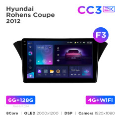 Radio samochodowe Teyes CC3 2k 6+128 Gb Hyundai Rohens Coupe 2012 (F3) 9