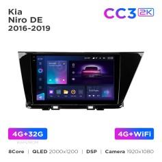 Radio samochodowe Teyes CC3 2k 4+32 Gb Kia Niro DE 2016-2019 9"