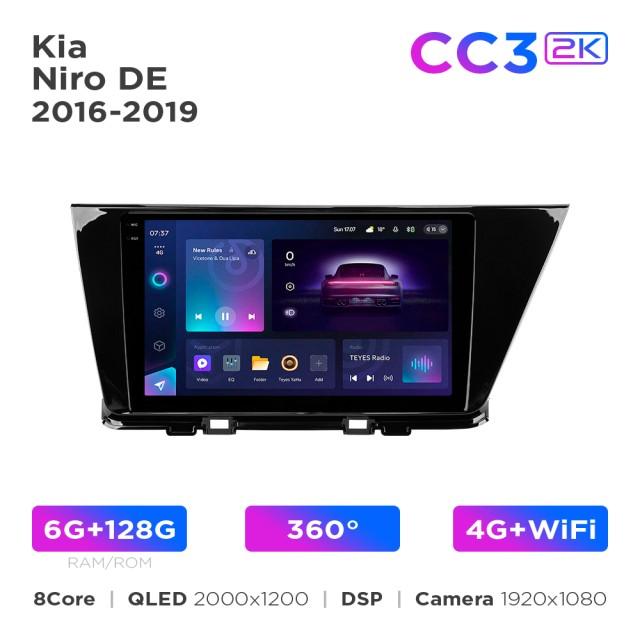 Radio samochodowe Teyes CC3 2k 6+128 Gb 360° Kia Niro DE 2016-2019 9"