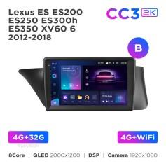 Radio samochodowe Teyes CC3 2k 4+32 Gb Lexus ES ES200 ES250 ES300h ES350 XV60 6 2012-2018 (B) 9"