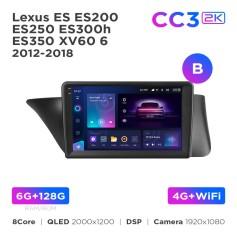 Radio samochodowe Teyes CC3 2k 6+128 Gb Lexus ES ES200 ES250 ES300h ES350 XV60 6 2012-2018 (B) 9"