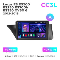 Radio samochodowe Teyes CC3L 4+64 Gb Lexus ES ES200 ES250 ES300h ES350 XV60 6 2012-2018 (A) 9"