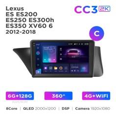 Radio samochodowe Teyes CC3 2k 6+128 Gb 360° Lexus ES ES200 ES250 ES300h ES350 XV60 6 2012-2018 (C) 9