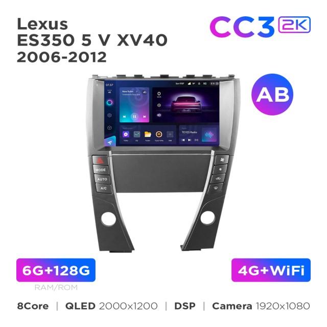 Radio samochodowe Teyes CC3 2k 6+128 Gb Lexus ES350 5 V XV40 2006-2012 (AB) 9