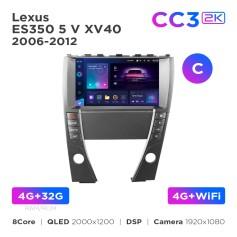 Radio samochodowe Teyes CC3 2k 4+32 Gb Lexus ES350 5 V XV40 2006-2012 (C) 9"