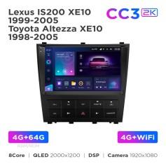 Radio samochodowe Teyes CC3 2k 4+64 Gb Lexus IS200 XE10 1999-2005 / Toyota Altezza XE10 1998-2005 9