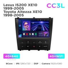 Radio samochodowe Teyes CC3L 4+64 Gb Lexus IS200 XE10 1999-2005 / Toyota Altezza XE10 1998-2005 9"