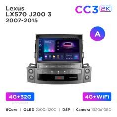 Radio samochodowe Teyes CC3 2k 4+32 Gb Lexus LX570 J200 3 2007-2015 (A) 9"