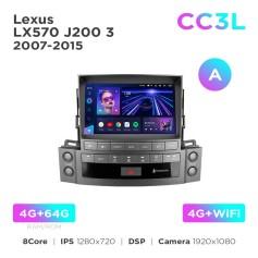 Radio samochodowe Teyes CC3L 4+64 Gb Lexus LX570 J200 3 2007-2015 (A) 9"