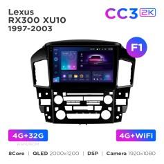Radio samochodowe Teyes CC3 2k 4+32 Gb Lexus RX300 XU10 1997-2003 (F1) 9"