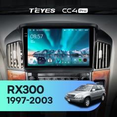 Radio samochodowe Teyes CC4 Pro 2k 12+256 Gb Lexus RX300 XU10 1997-2003 (F1) 9"