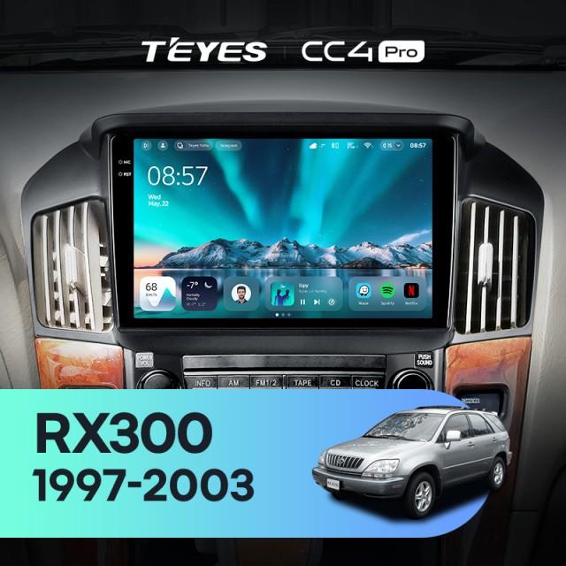 Radio samochodowe Teyes CC4 Pro 2k 12+256 Gb Lexus RX300 XU10 1997-2003 (F1) 9"