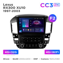 Radio samochodowe Teyes CC3 2k 4+32 Gb Lexus RX300 XU10 1997-2003 (F2) 9"