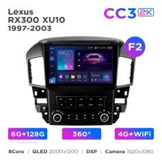 Radio samochodowe Teyes CC3 2k 6+128 Gb 360° Lexus RX300 XU10 1997-2003 (F2) 9