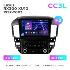 Radio samochodowe do Lexus RX300 XU10 1997-2003 (F2) Teyes CC3L 4+32 Gb 9"
