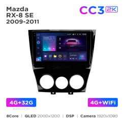 Radio samochodowe Teyes CC3 2k 4+32 Gb Mazda RX-8 SE 2009-2011 9"