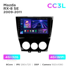 Radio samochodowe do Mazda RX-8 SE 2009-2011 Teyes CC3L 4+32 Gb 9"
