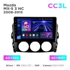 Radio samochodowe do Mazda MX-5 3 NC 2008-2015 Teyes CC3L 4+32 Gb 9"