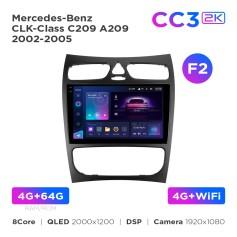 Radio samochodowe Teyes CC3 2k 4+64 Gb Mercedes-Benz CLK-Class C209 A209 2002-2005 (F2) 9"