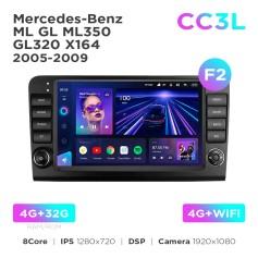Radio samochodowe do Mercedes-Benz ML GL ML350 GL320 X164 2005-2009 (F2) Teyes CC3L 4+32 Gb 9"