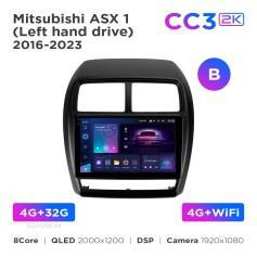 Radio samochodowe Teyes CC3 2k 4+32 Gb Mitsubishi ASX 1 2016-2023 (B) 9"
